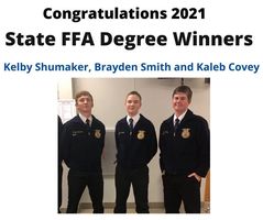 2021 State FFA Degree Winners