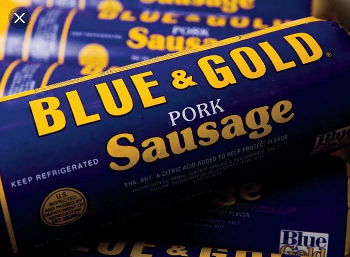 Blue & Gold Pork Sausage roll