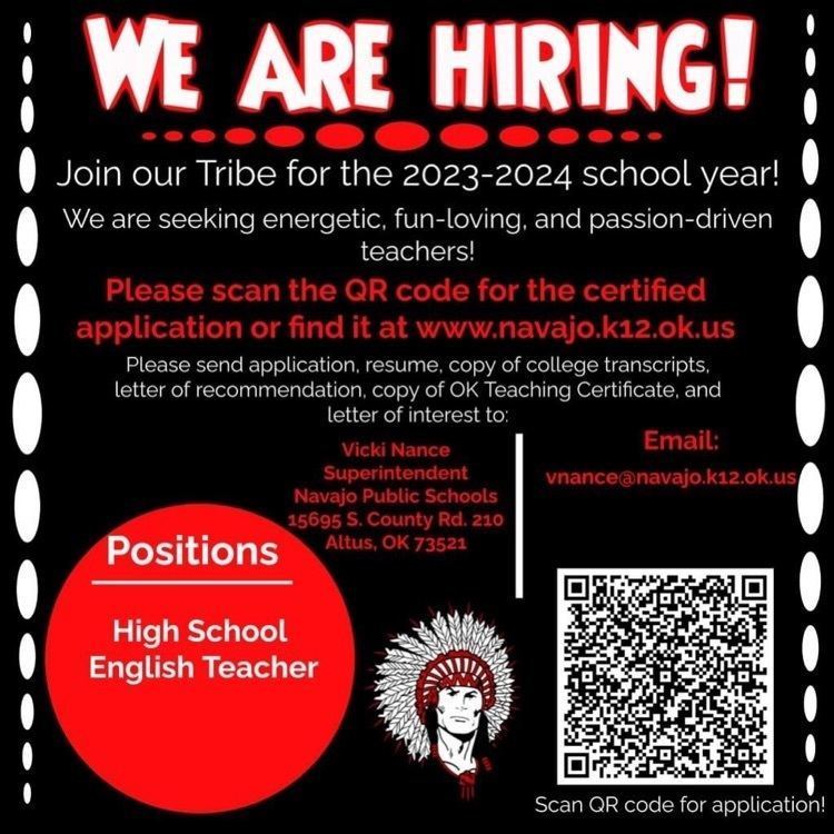 Hiring for HS English